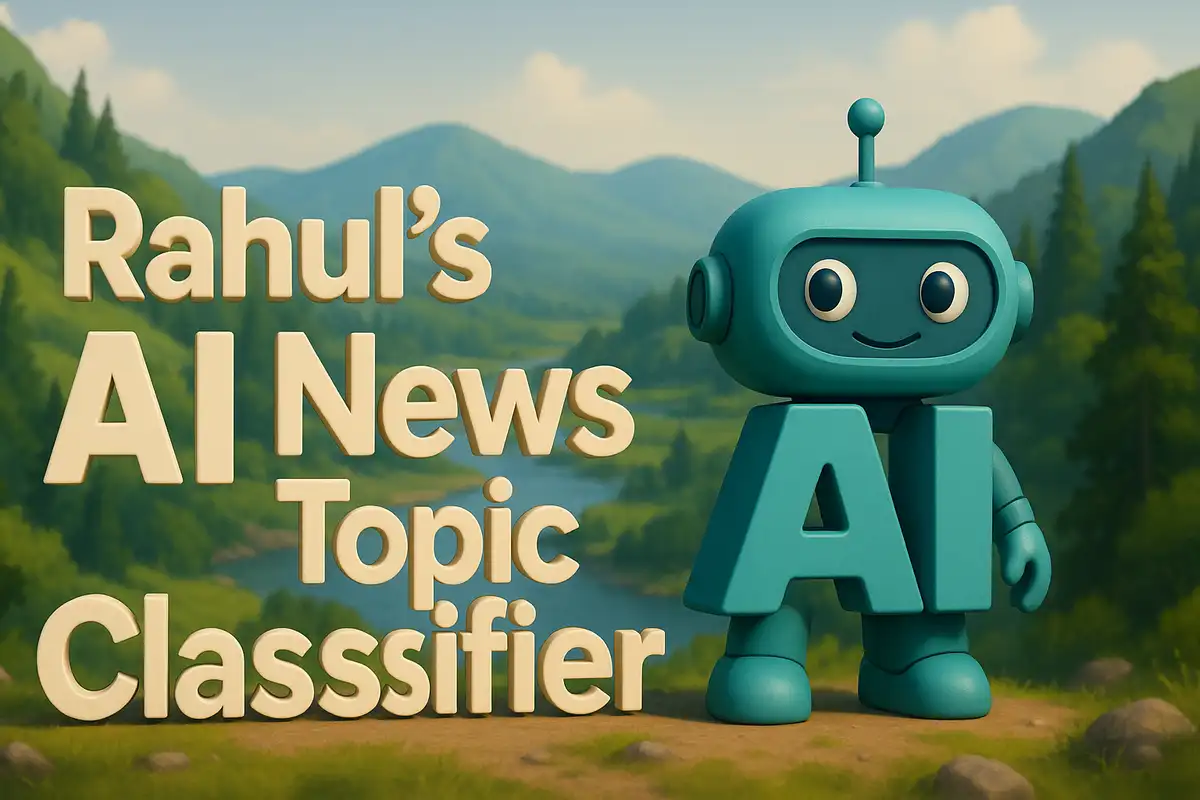 Creating own AI News Topic Classifier