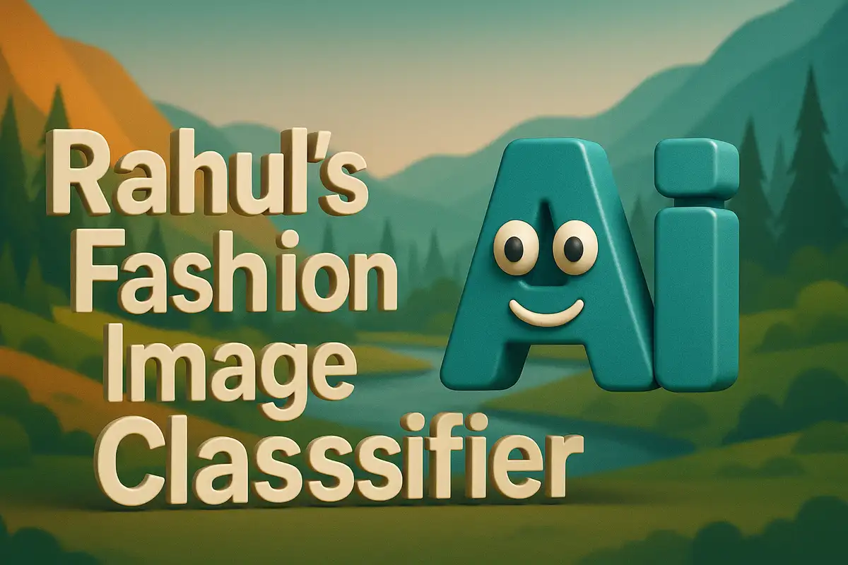 Creating my own AI Fashion Image Classifier