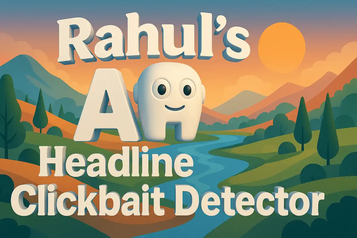 My AI Headline Clickbait Detector