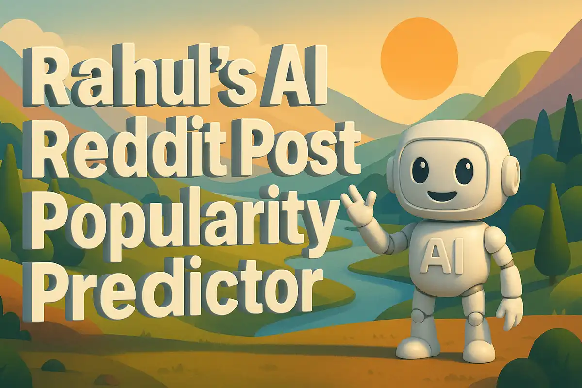 Building my AI Reddit Post Popularity Predictor