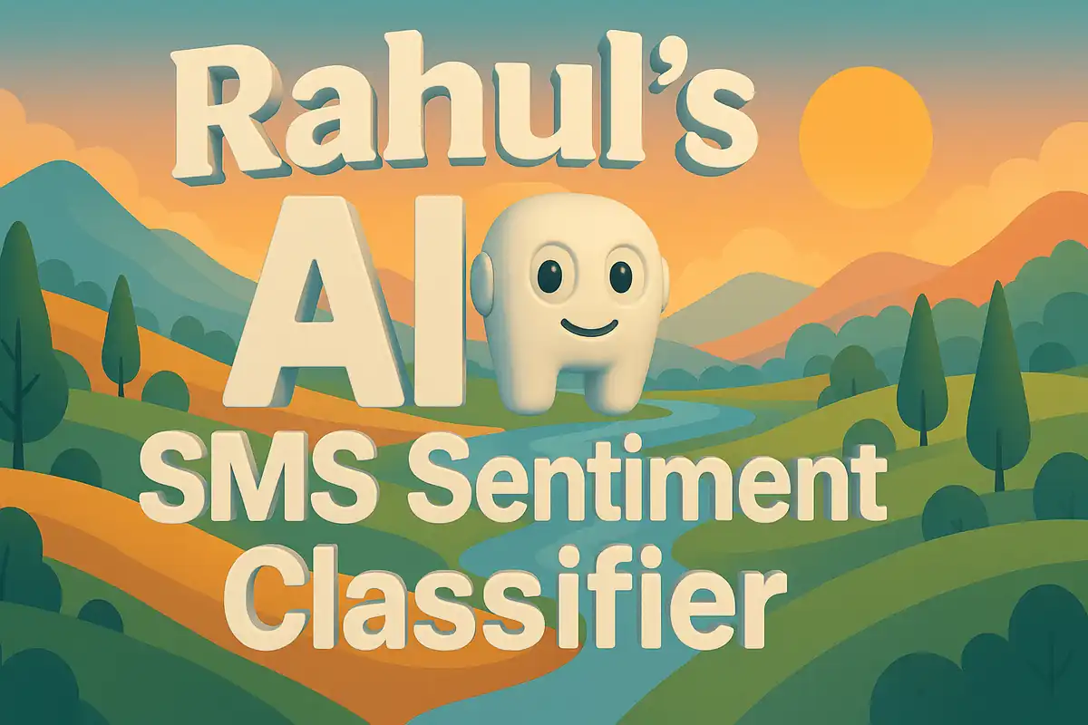 Creating my AI SMS Sentiment Classifier